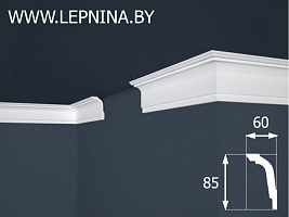 NMC NOMASTYL профиль GT1 экструд. 85х60мм белый 60шт/кор *